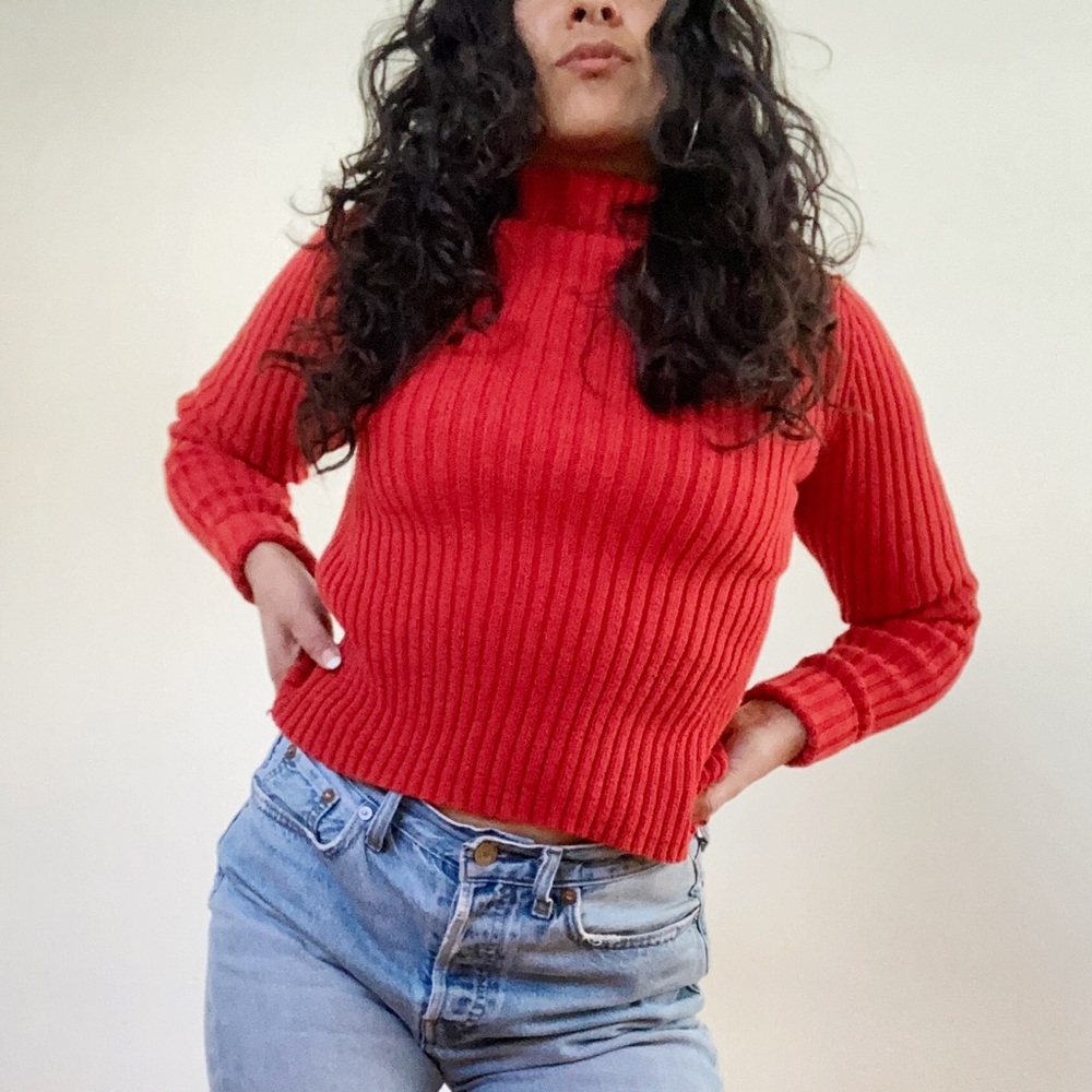 COTTON RIBBED SWEATER